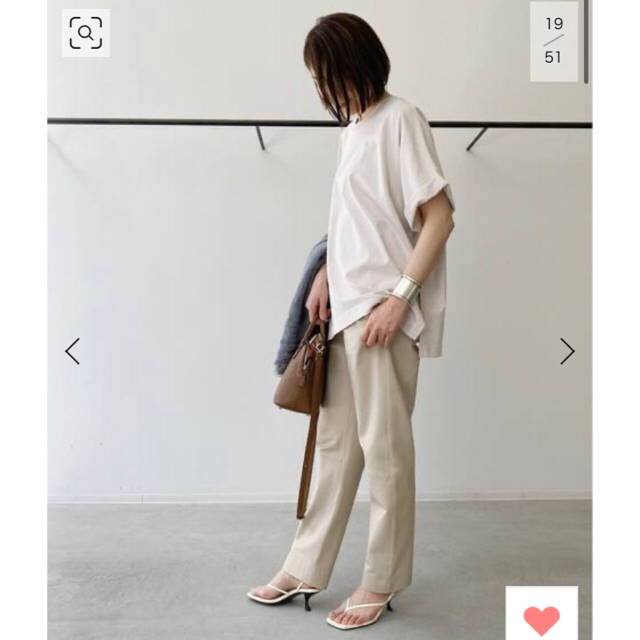 L'Appartement DEUXIEME CLASSE(アパルトモンドゥーズィエムクラス)の新品 定価以下 アール ジュビリー】Roll UP Over Tee レディースのトップス(カットソー(半袖/袖なし))の商品写真