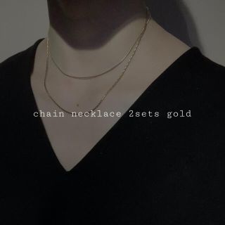 アメリヴィンテージ(Ameri VINTAGE)の再入荷　chain necklace 2sets gold(ネックレス)