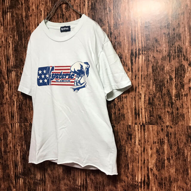 HYSTERIC GLAMOUR - ヒステリックグラマー 切りっぱなしデザイン t