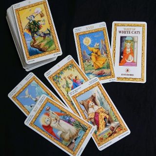 猫タロットカード ミニ TAROT OF WHITE CATS MINI(トランプ/UNO)