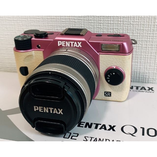 再値下★限定色★ PENTAX Q10 Wズーム オーダーカラー(ライラック)カメラ