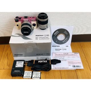 再値下★限定色★ PENTAX Q10 Wズーム オーダーカラー(ライラック)