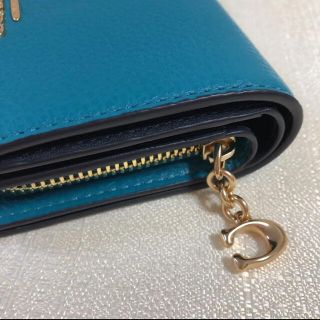 ほぼ美品✨COACH コーチ✨財布 二つ折り財布 シグネチャー ネイビー 紺色