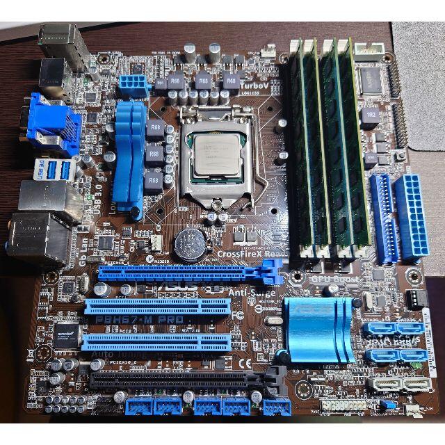 Core i7 2600K + P8H67-M PRO + メモリ16GB - PCパーツ