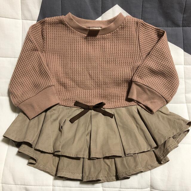 petit main(プティマイン)のささまる☆様専用 プティマイン ペプラム 100 キッズ/ベビー/マタニティのキッズ服女の子用(90cm~)(Tシャツ/カットソー)の商品写真