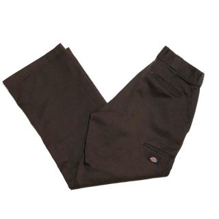 ディッキーズ(Dickies)の古着　dickies ディッキーズ　パンツ　ワークパンツ　ダブルニー　ブラウン(ワークパンツ/カーゴパンツ)