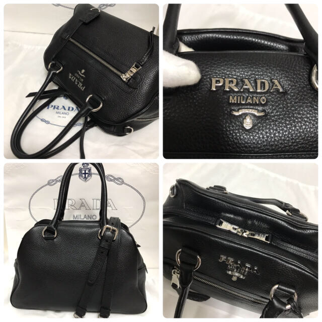 PRADA(プラダ)の【美品】PRADA レザー 2way ハンドバッグ ボストン レディースのバッグ(ショルダーバッグ)の商品写真