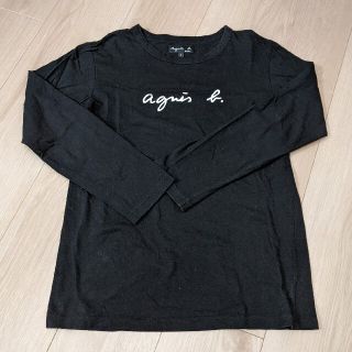 アニエスベー(agnes b.)のagnes b. アニエスベー　ロンＴ　ブラック　黒　コットン(Tシャツ(長袖/七分))