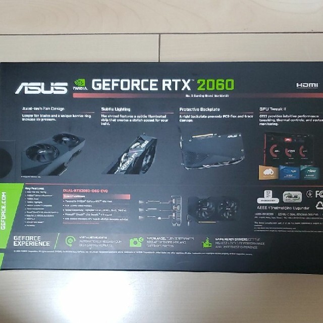 新品未開封 ASUS Geforce RTX 2060 DUAL OC