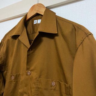 ユニクロ(UNIQLO)のユニクロU オープンカラーシャツ　S(シャツ/ブラウス(長袖/七分))