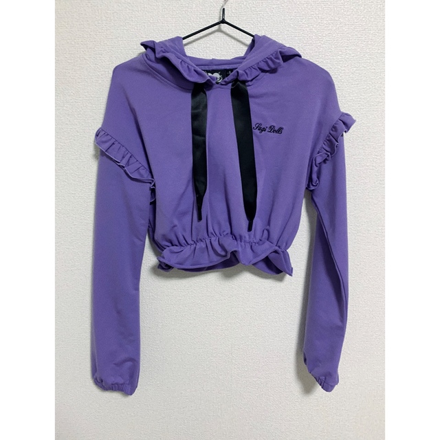 SAGI DOLLS / Frilled purple hoodie パーカー レディースのトップス(パーカー)の商品写真