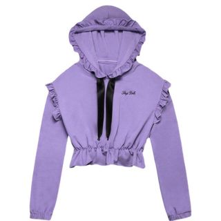 SAGI DOLLS / Frilled purple hoodie パーカー(パーカー)