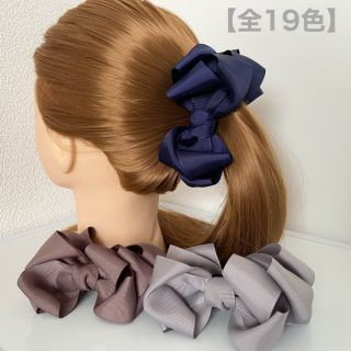 【全19色】くるりんリボンバナナクリップ(38)(ヘアアクセサリー)