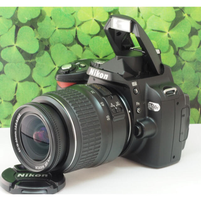 美品】スマホへ転送も可能⭐️一眼入門向け Nikon D40ダブルレンズ