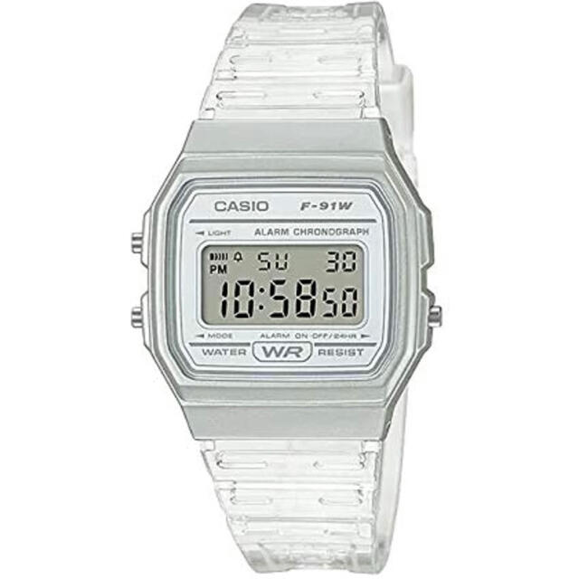 CASIO(カシオ)の週末限定特価！日本未発売 並行輸入品　クリアウォッチ ホワイト チープカシオ メンズの時計(腕時計(デジタル))の商品写真