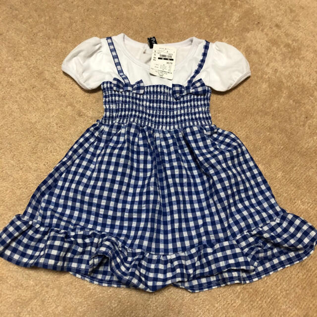 新品☆女の子 ワンピース ２枚セット キッズ/ベビー/マタニティのキッズ服女の子用(90cm~)(ワンピース)の商品写真