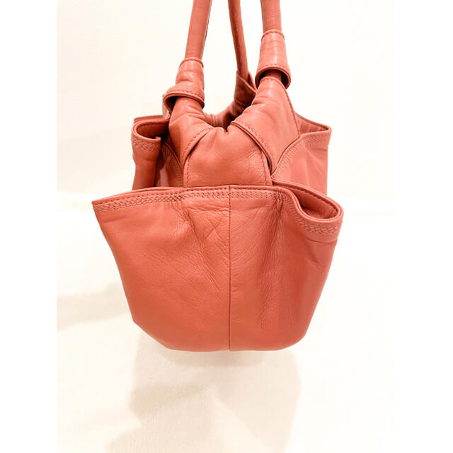 美品 LOEWE ロエべ バッグ サーモンピンク