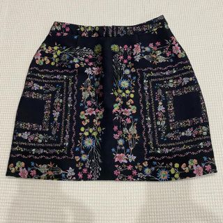 テッドベイカー(TED BAKER)の可愛い♡TED BAKER 花柄ミニスカート　サイズ1(ミニスカート)