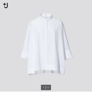 ユニクロ(UNIQLO)の★今期新品 ユニクロ ＋Ｊ ジルサンダー スーピマコットンドルマンスリーブシャツ(シャツ/ブラウス(長袖/七分))