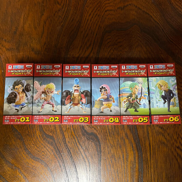 BANPRESTO(バンプレスト)のワンピース　ワールドコレクタブルフィギュア　FIGHT!! 全6種 エンタメ/ホビーのフィギュア(アニメ/ゲーム)の商品写真