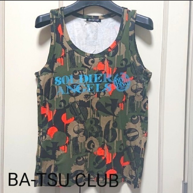 BA-TSU(バツ)の美品 バツクラブ BA-TSU CLUB タンクトップ 綿100％ 迷彩 レディースのトップス(タンクトップ)の商品写真