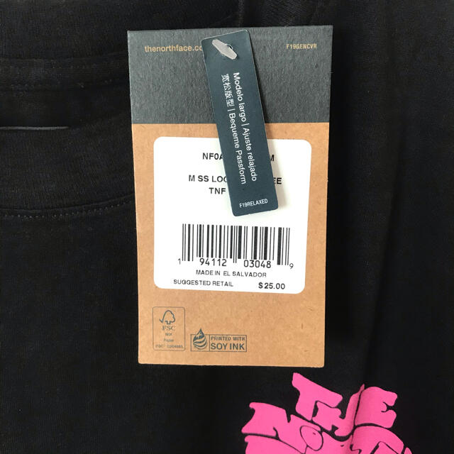 THE NORTH FACE(ザノースフェイス)の身幅広 ♪ ノースフェイス HAZE Tシャツ 黒 XXL ~ XL メンズのトップス(Tシャツ/カットソー(半袖/袖なし))の商品写真