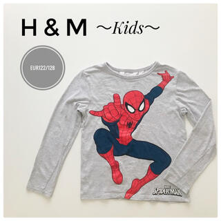 エイチアンドエム(H&M)の【人気】H&M スパイダーマン ロングＴシャツ　薄手　長袖　キッズ(Tシャツ/カットソー)