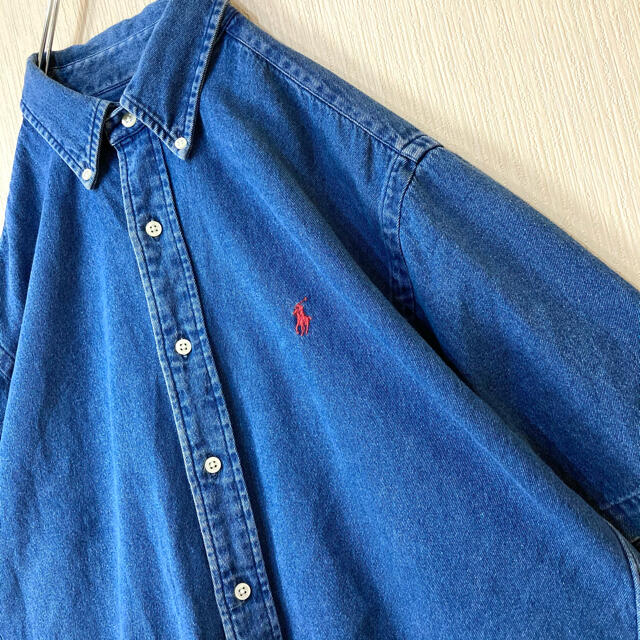 のため Ralph デニム 赤ポニー刺繍 ゆるだぼ 90sの通販 by ゆー's shop
