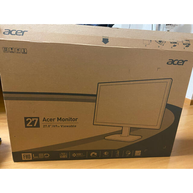 Acer(エイサー)のacer モニター　27inch スマホ/家電/カメラのPC/タブレット(ディスプレイ)の商品写真