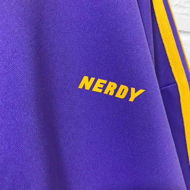NERDY ノルディ ジャージ トラックジャケット 上 紫 黄色 初期 韓国