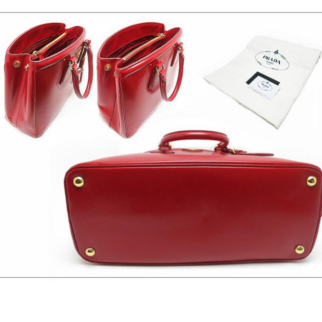 激安/新作 PRADA - レッド BN2402 サフィアーノ ヴェルニトートバッグ 激安/新作 PRADA - レッド BN2402 サフィアーノ ヴェルニトートバッグ