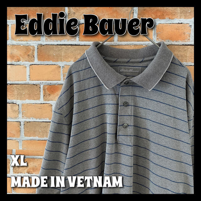 Eddie Bauer(エディーバウアー)の【Eddie Bauer】 ポロシャツ XL アメリカ古着 オーバーサイズ メンズのトップス(ポロシャツ)の商品写真