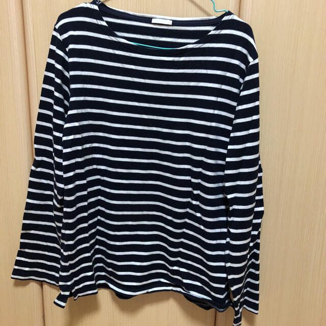 GU(ジーユー)のボーダーシャツ メンズのトップス(Tシャツ/カットソー(七分/長袖))の商品写真