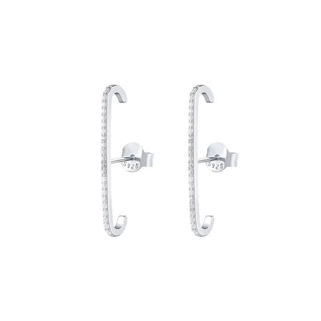 HYKE(ハイク)のstraight ear cuff earrings /silver /#204 レディースのアクセサリー(ピアス)の商品写真