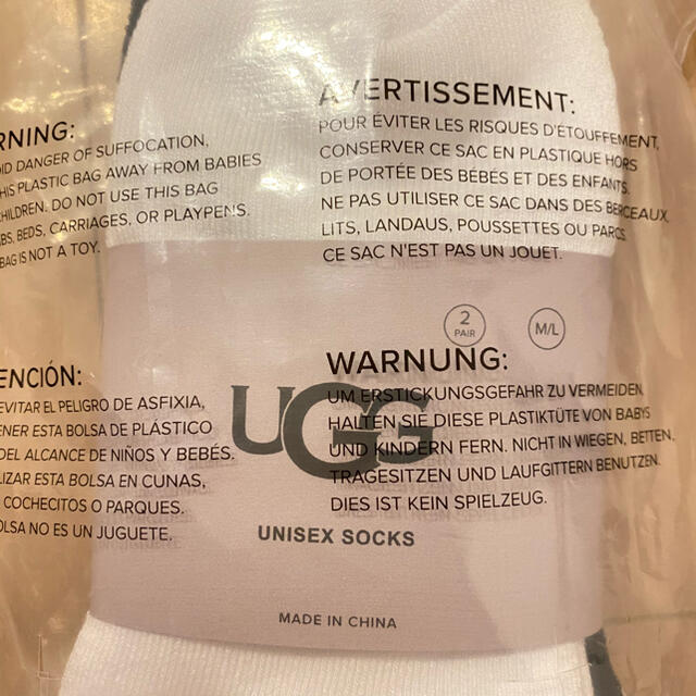 UGG(アグ)のUGG 限定ノベルティ靴下 レディースのレッグウェア(ソックス)の商品写真