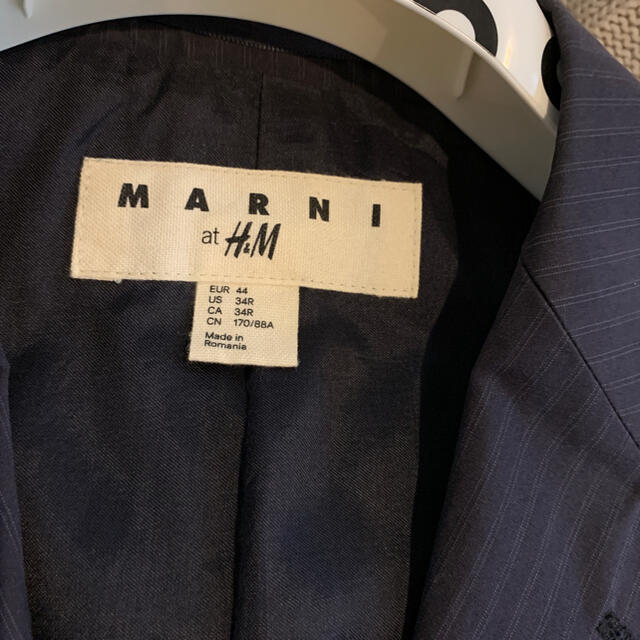 Marni(マルニ)のMARNI H&M マルニ　ストライプスーツ  セットアップ　ネイビー メンズのスーツ(セットアップ)の商品写真