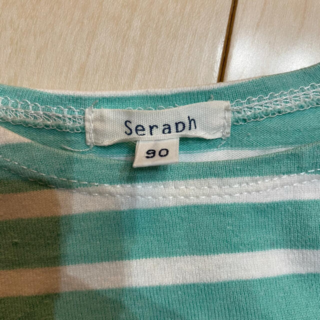 Seraph(セラフ)のSeraph セラフ☆ボーダーワンピース　サイズ90 キッズ/ベビー/マタニティのキッズ服女の子用(90cm~)(ワンピース)の商品写真