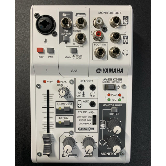 YAMAHA AG03 楽器のDTM/DAW(オーディオインターフェイス)の商品写真