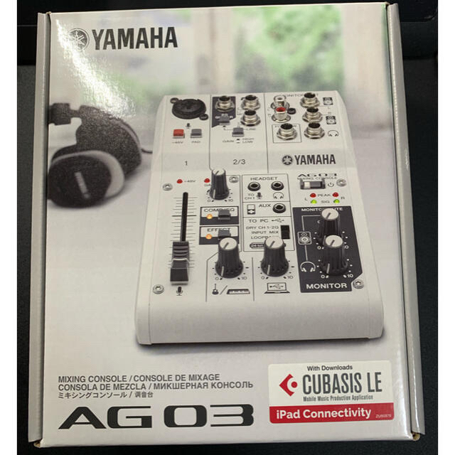 YAMAHA AG03 楽器のDTM/DAW(オーディオインターフェイス)の商品写真