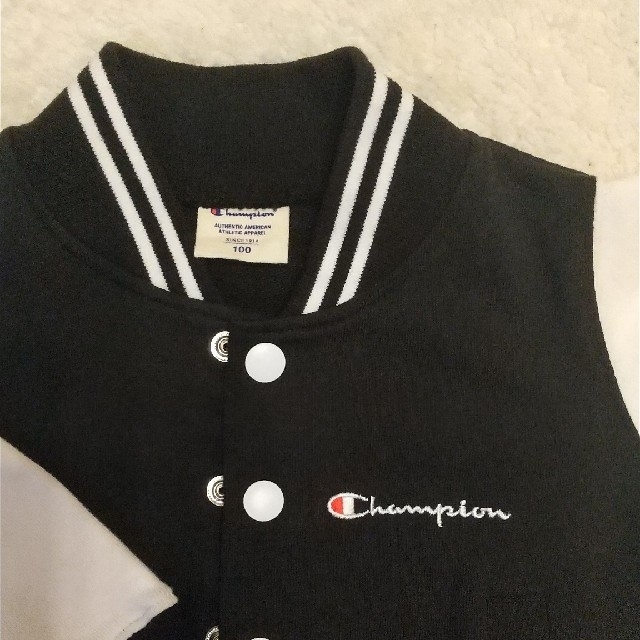 Champion(チャンピオン)のChampion チャンピオン スタジャン ジャケット ジャンパー 100cm キッズ/ベビー/マタニティのキッズ服男の子用(90cm~)(ジャケット/上着)の商品写真