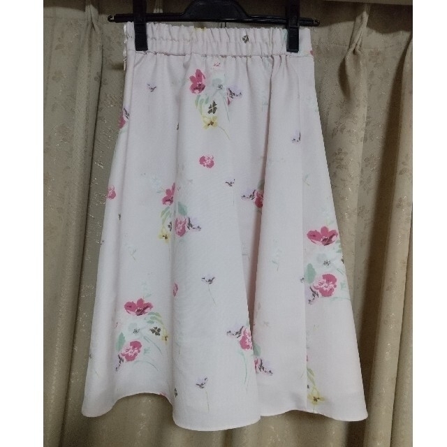 WILLSELECTION(ウィルセレクション)のウィルセレクション 花柄 フラワー スカート ピンク  レディースのスカート(ひざ丈スカート)の商品写真