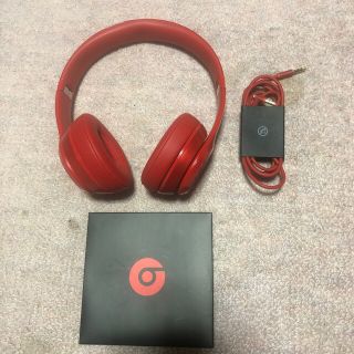 ビーツバイドクタードレ(Beats by Dr Dre)の売切り値下 beats solo 2 wireless グロスレッド (ヘッドフォン/イヤフォン)