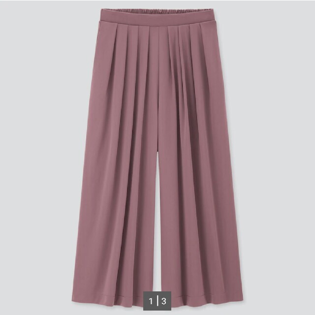 UNIQLO(ユニクロ)の新品 クレープジャージースカートパンツ XL（丈標準47～49cm）UNIQLO レディースのパンツ(カジュアルパンツ)の商品写真