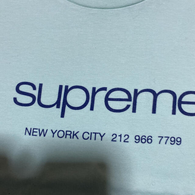 20ss Supreme shop tee tシャツ mint m logo