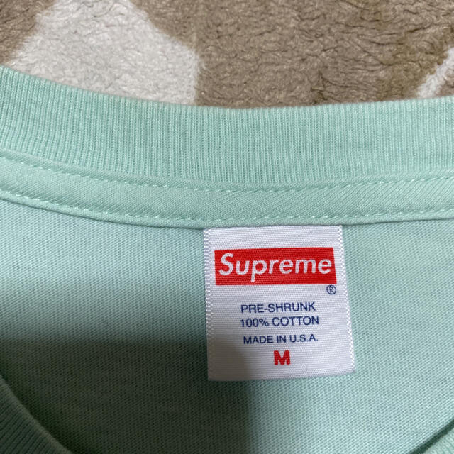 20ss Supreme shop tee tシャツ mint m logo