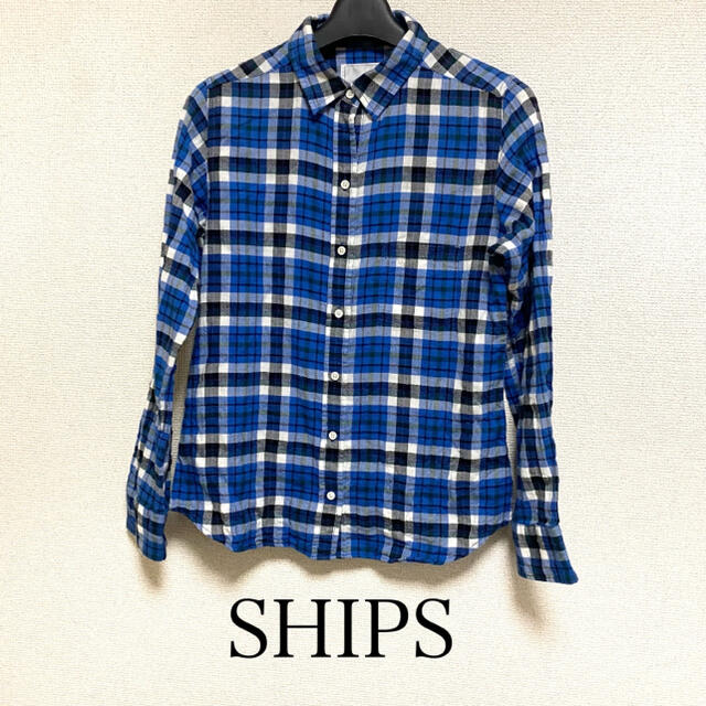 SHIPS(シップス)のSHIPS サイズ36 チェック　長袖シャツ レディースのトップス(シャツ/ブラウス(長袖/七分))の商品写真