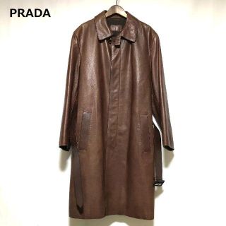 PRADA - PRADA レザーコート レザージャケット プラダ メンズの通販 by ...