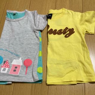 ラスティ(RUSTY)の子供服　女の子　Tシャツ 110 2点セット　RUSTY他(Tシャツ/カットソー)