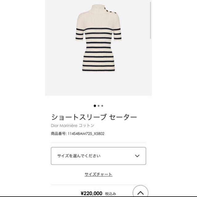 Dior - haney bee様専用♡DIOR♡完売♡ニットボーダーショートスリーブ