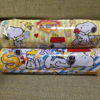 スヌーピー(SNOOPY)のSNOOPY　ペンケース　二個　スヌーピー　イエロー(キャラクターグッズ)